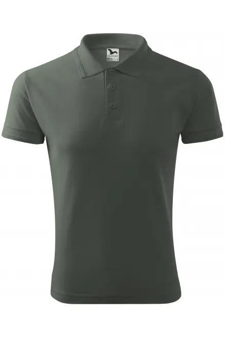 Polo holgado de hombre - pizarra oscura, S