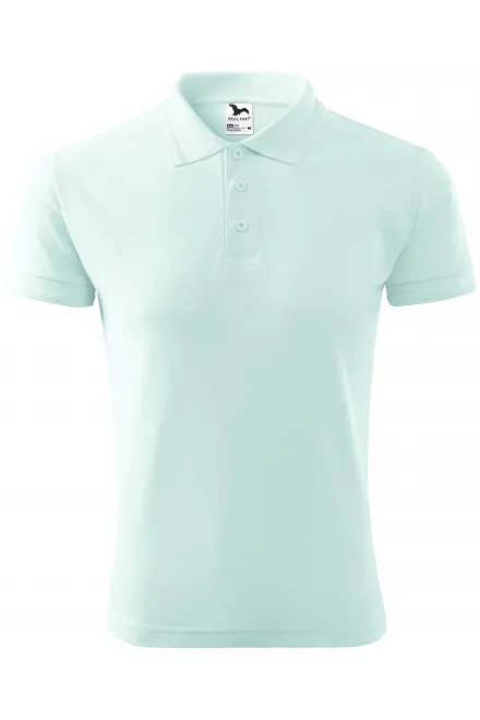 Polo holgado de hombre - verde hielo, S