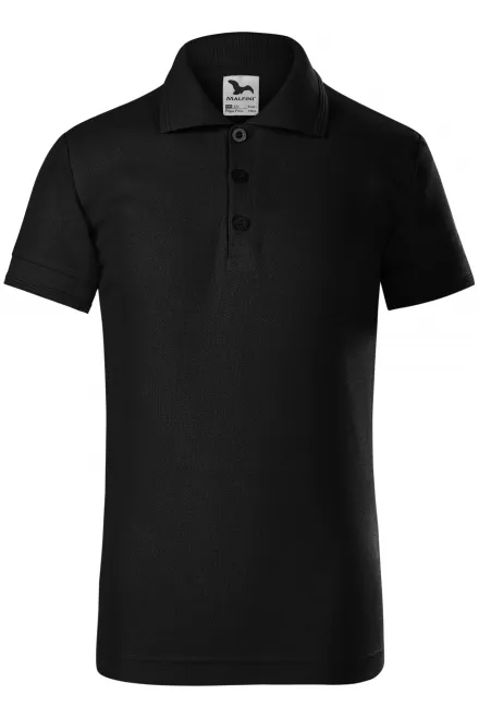 Polo para niños - negro, 146 cm / 10 años