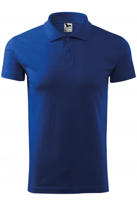 Polo simple para hombre - azul real, L