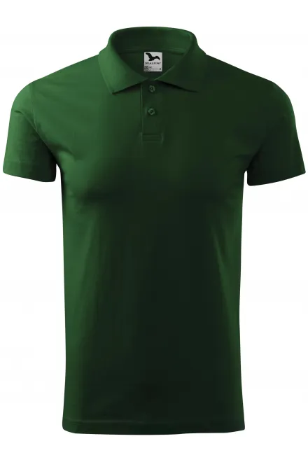 Polo simple para hombre - botella verde, L