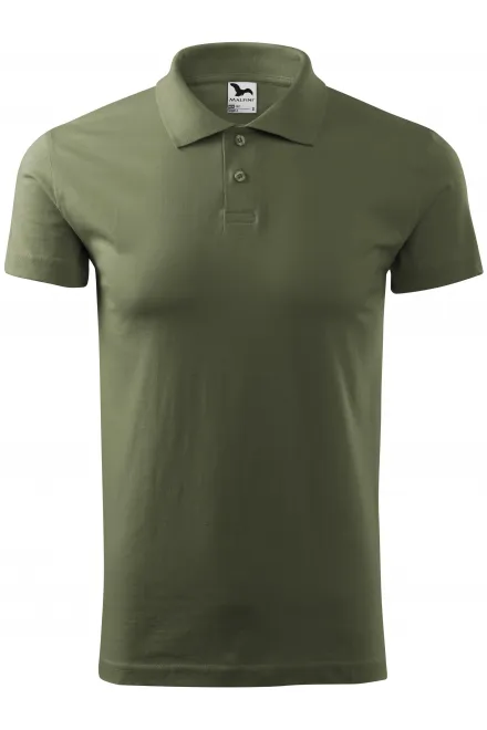 Polo simple para hombre - caqui, L