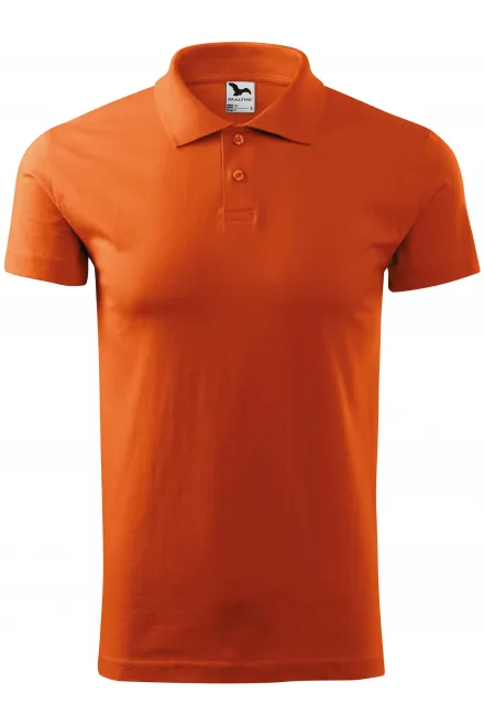 Polo simple para hombre - naranja, L