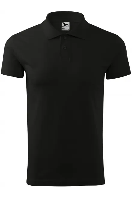 Polo simple para hombre - negro, L
