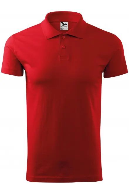 Polo simple para hombre - rojo, L