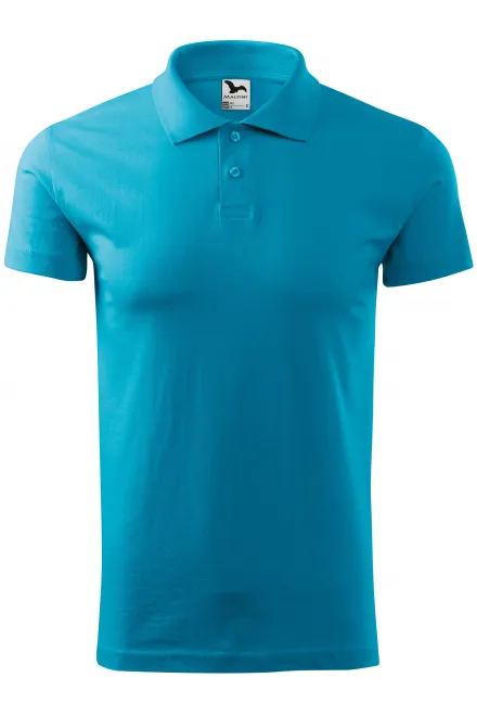 Polo simple para hombre - turquesa, L