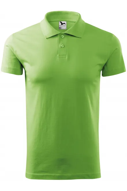 Polo simple para hombre - verde claro, L