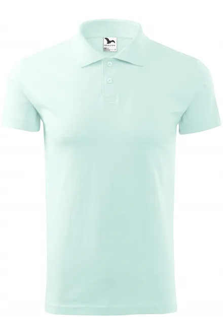 Polo simple para hombre - verde hielo, L