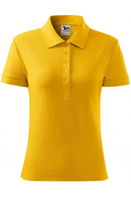 Polo simple para mujer - amarillo, L