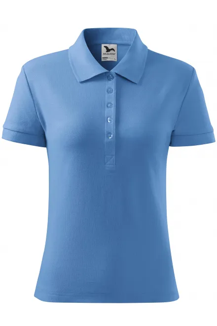 Polo simple para mujer - cielo azul, L