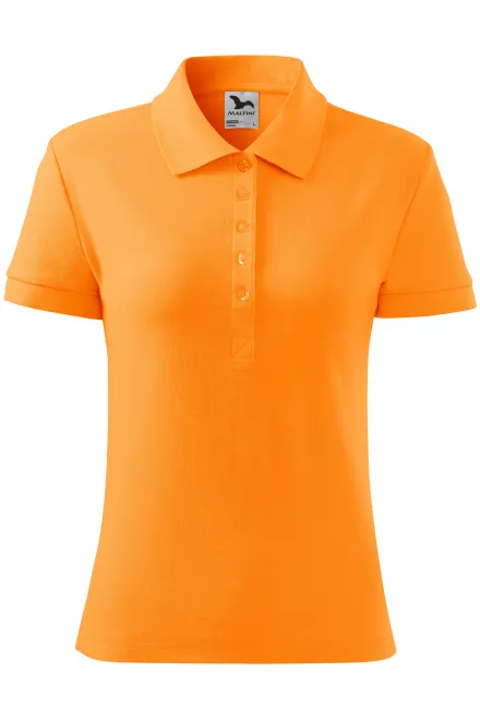 Polo simple para mujer - mandarina, L
