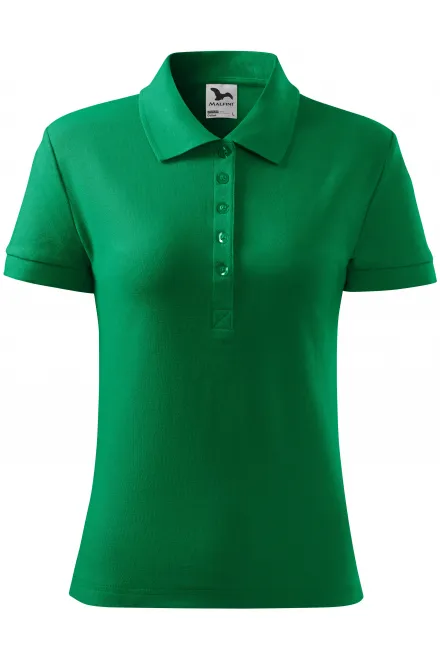 Polo simple para mujer - pasto verde, L