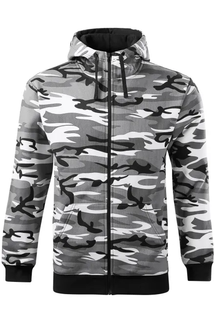 Sudadera de camuflaje para hombre - camuflaje gris, XL