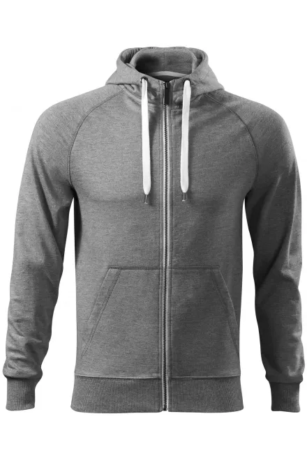 Sudadera de hombre con capucha en contraste - mármol gris oscuro, S
