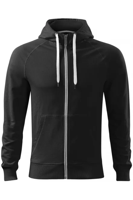 Sudadera de hombre con capucha en contraste - negro, S