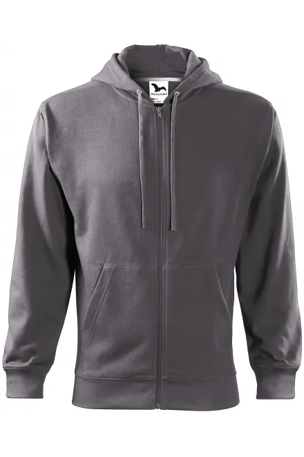 Sudadera de hombre con capucha - gris acero, M