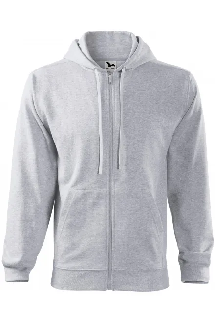 Sudadera de hombre con capucha - mármol gris claro, M