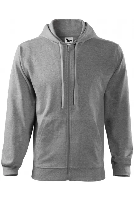 Sudadera de hombre con capucha - mármol gris oscuro, M