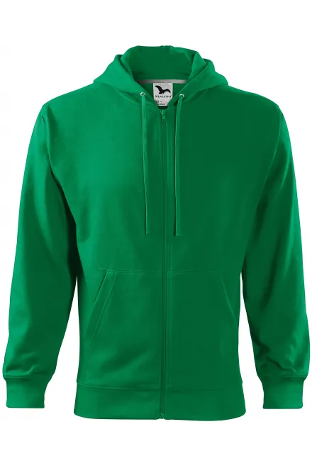 Sudadera de hombre con capucha - pasto verde, M
