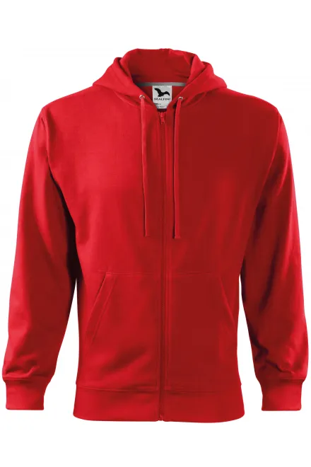 Sudadera de hombre con capucha - rojo, M