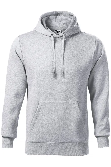 Sudadera de hombre con capucha sin cremallera - mármol gris claro, M