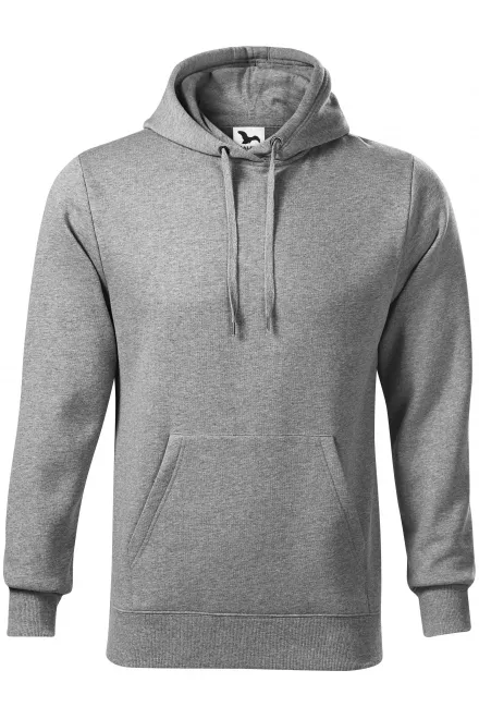 Sudadera de hombre con capucha sin cremallera - mármol gris oscuro, M
