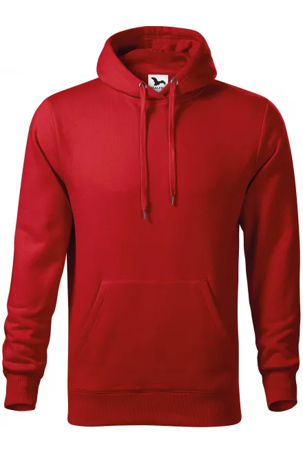 Sudadera de hombre con capucha sin cremallera - rojo, M