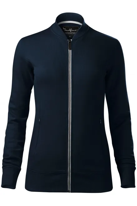 Sudadera de mujer con bolsillos ocultos - azul oscuro, L