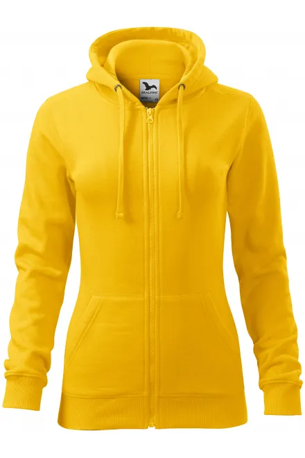 Sudadera de mujer con capucha - amarillo, L