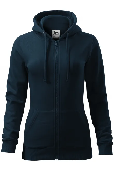 Sudadera de mujer con capucha - azul oscuro, L