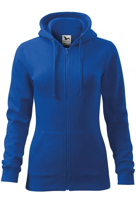 Sudadera de mujer con capucha - azul real, L