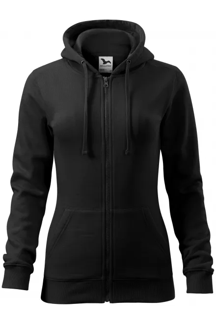 Sudadera de mujer con capucha - negro, L