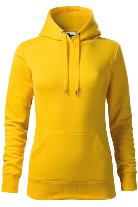 Sudadera de mujer con capucha sin cremallera - amarillo, XS
