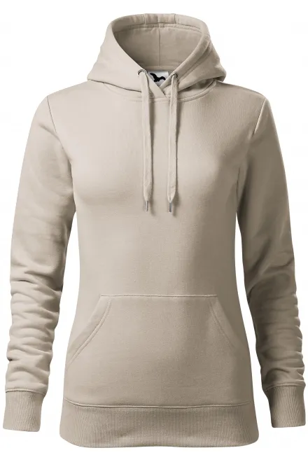 Sudadera de mujer con capucha sin cremallera - gris hielo, XS