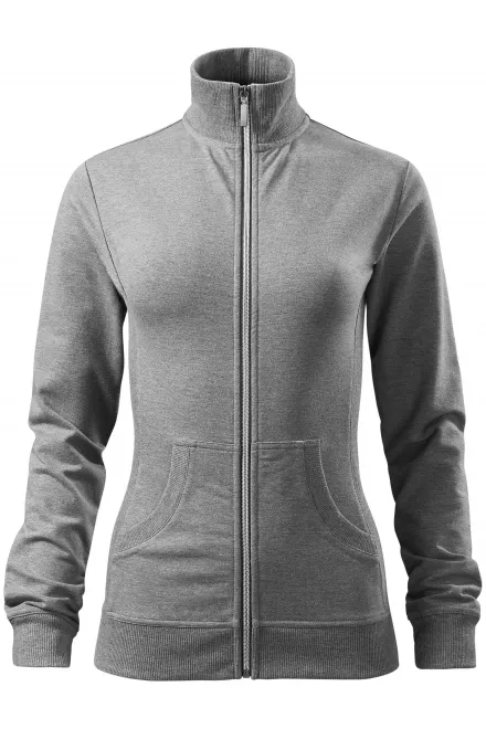 Sudadera de mujer sin capucha - mármol gris oscuro, M