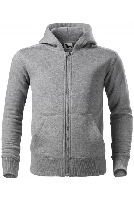 Sudadera infantil con capucha - mármol gris oscuro, 146 cm / 10 años