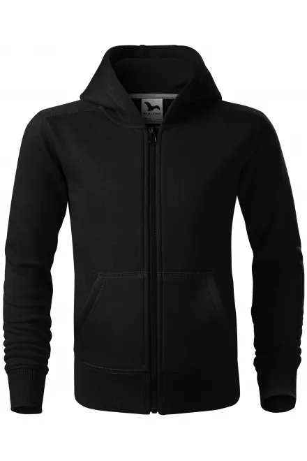Sudadera infantil con capucha - negro, 146 cm / 10 años