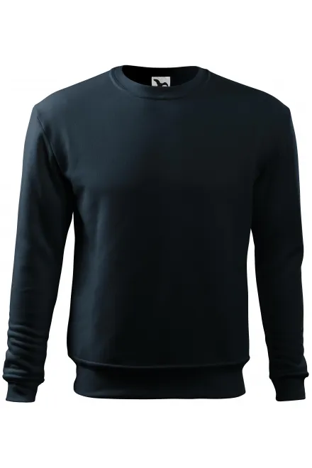 Sudadera para hombre / niño por encima de la cabeza, sin capucha - azul oscuro, XL