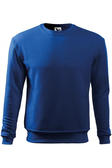 Sudadera para hombre / niño por encima de la cabeza, sin capucha - azul real, XL
