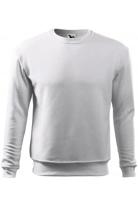 Sudadera para hombre / niño por encima de la cabeza, sin capucha - blanco, XL