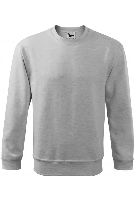 Sudadera para hombre / niño por encima de la cabeza, sin capucha - mármol gris claro, XL