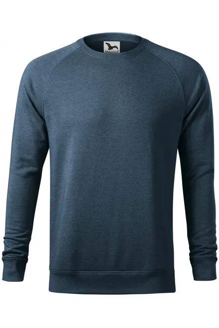 Sudadera simple de hombre - mármol denim oscuro, L