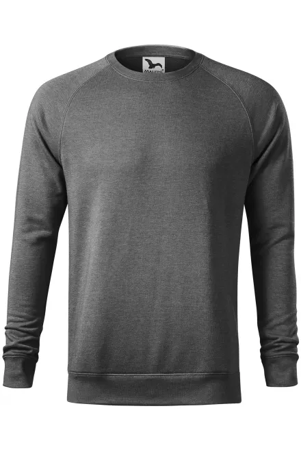 Sudadera simple de hombre - mármol negro, L