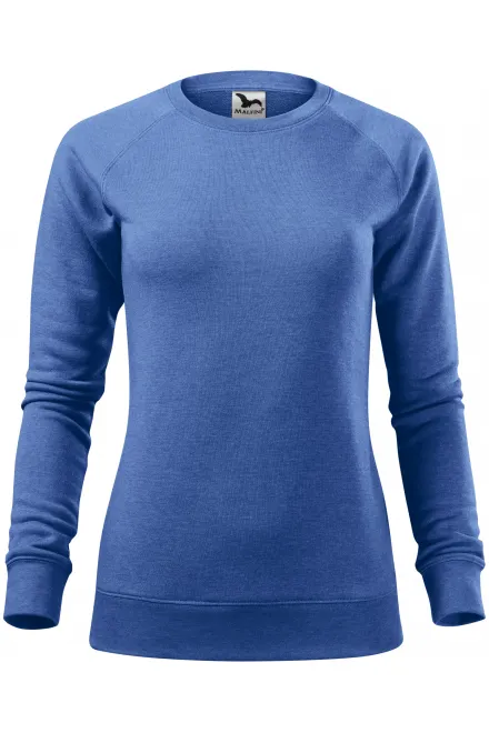 Sudadera simple de mujer - mármol azul, S