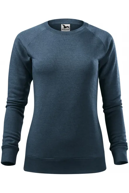 Sudadera simple de mujer - mármol denim oscuro, S