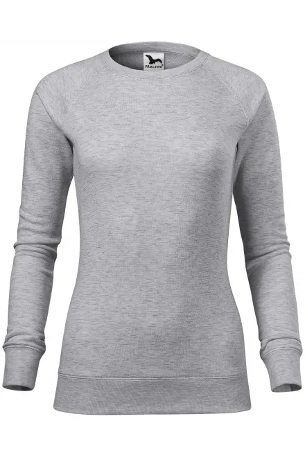 Sudadera simple de mujer - mármol plateado, S