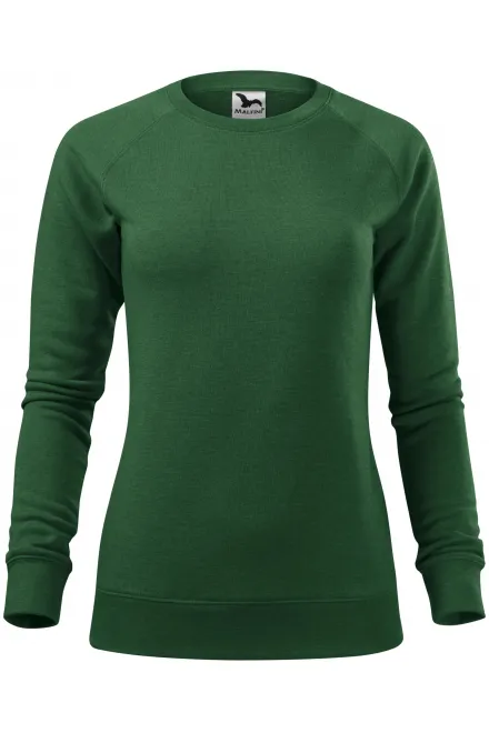 Sudadera simple de mujer - mármol verde botella, S