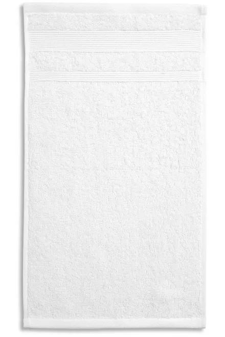 Toalla pequeña de algodón orgánico - blanco, 30x50cm