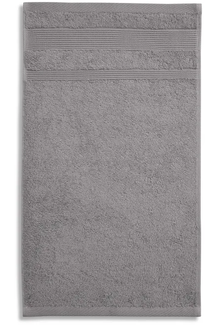 Toalla pequeña de algodón orgánico - plata vieja, 30x50cm