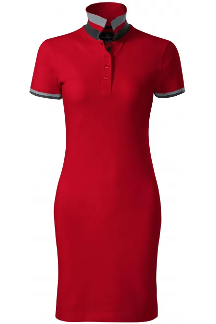 Vestido de mujer con cuello levantado - formula red, M